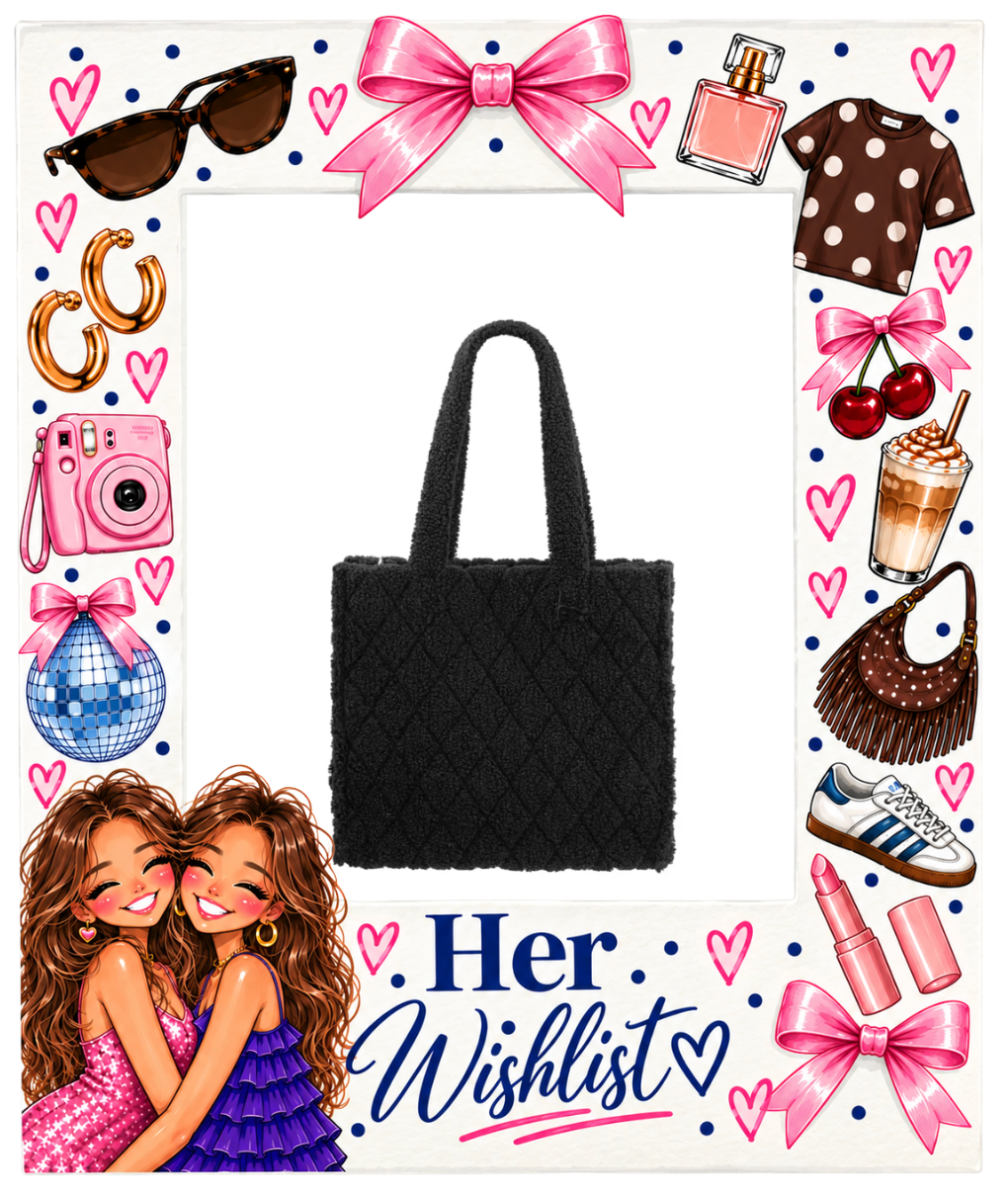 Fuzzy Tote zwart
